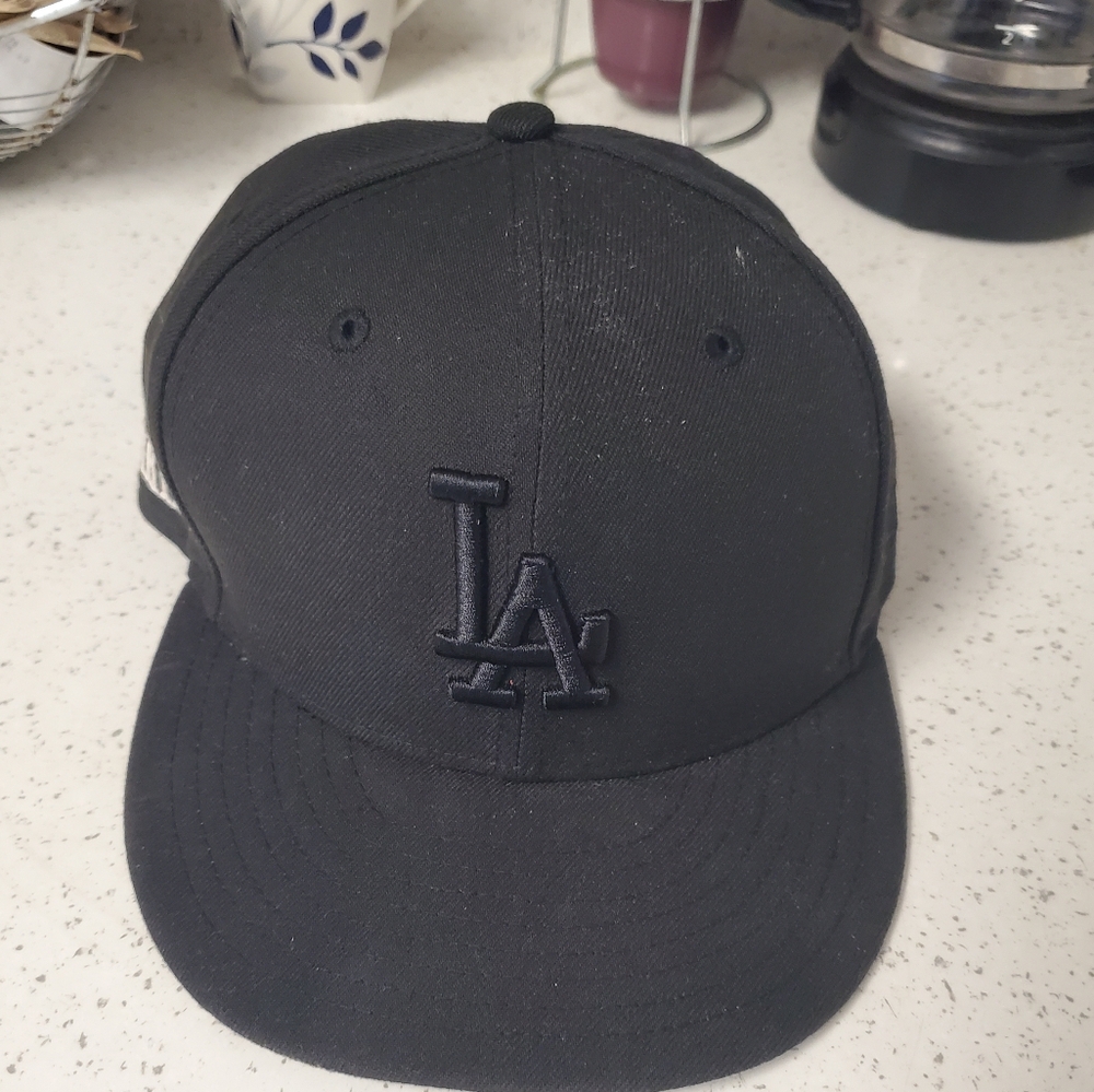 Black LA Baseball Cap/Hat